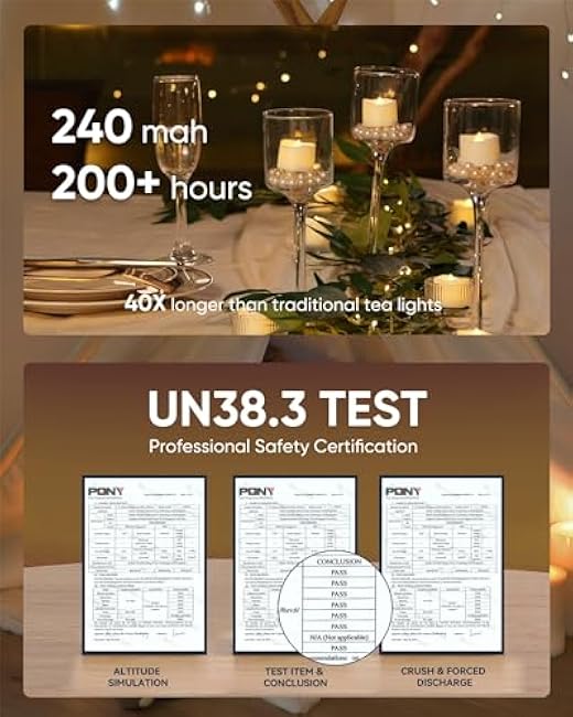 Homemory 12Pcs Flameless Candle LED Candles Tea Lights