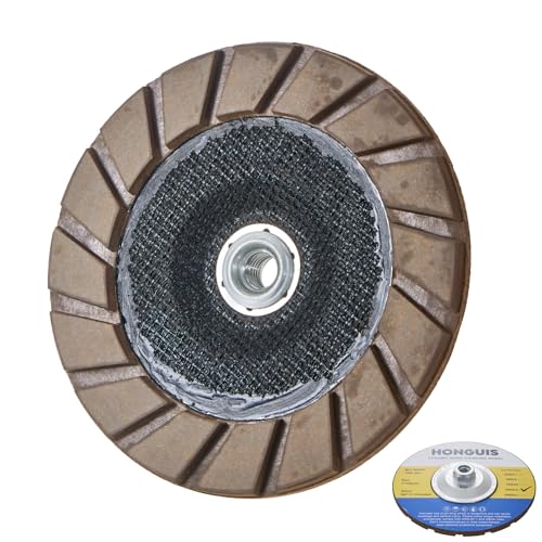 HONGUIS 7 inch Ceramic Bond Edge Cup Grinding Wheel,5/8