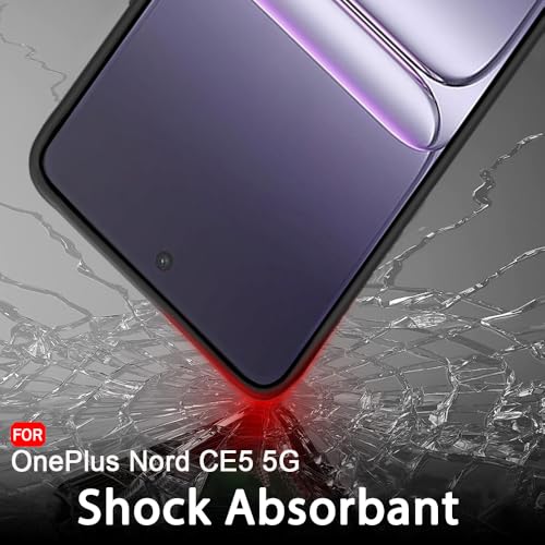 Image of TheGiftKart Sleek Back Cover Case for OnePlus Nord CE 5 5G | Slim Fit Protective Design | Ultra Matte Finish | Camera Protection Bump | Soft Back Cover Case for OnePlus Nord CE5 5G (Silicone, Black)