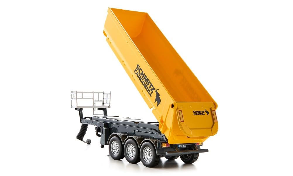 Amazon.com: SIKU 6734 Control 3-Axled Tipping semi-Trailer, Yellow
