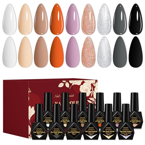 Set de esmaltes en gel tonos piel 12 piezas miniatura 1