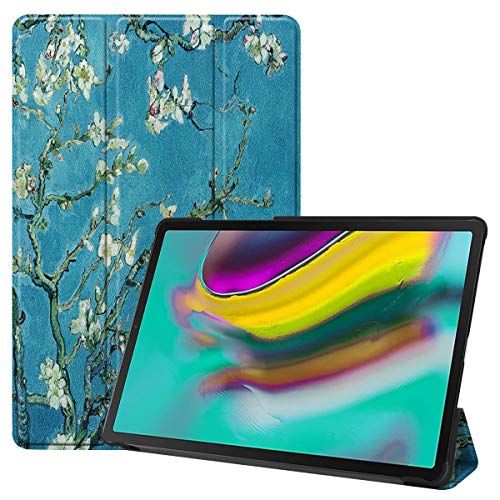 SATURCASE Samsung Galaxy Tab S5e 10.5 Funda, Hermoso Cuero De La PU Flip Plegable Folio Apoyo Funda Carcasa Case con Función Auto Sleep/Wake para Samsung Galaxy Tab S5e 10.5 SM-T720 T725 (KN-6)