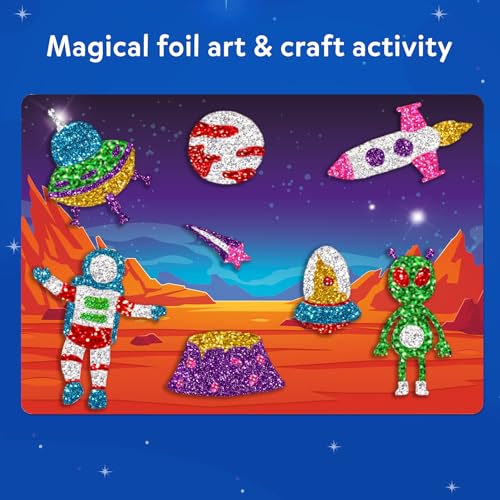 Image of Skillmatics Foil Fun - Space, No Mess Art for Kids, Craft Kits & Supplies, DIY Creative Activity, Travel Toys, Gifts for Boys & Girls Ages 4, 5, 6, 7, 8, 9