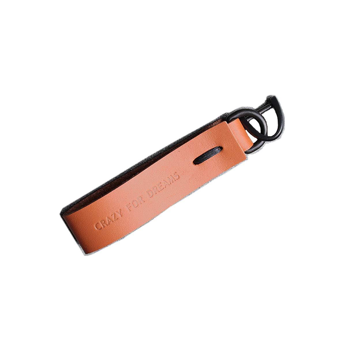 MRZM Genuine Handmade Leather Keychain Loop Key Ring Key FOB Chain 101