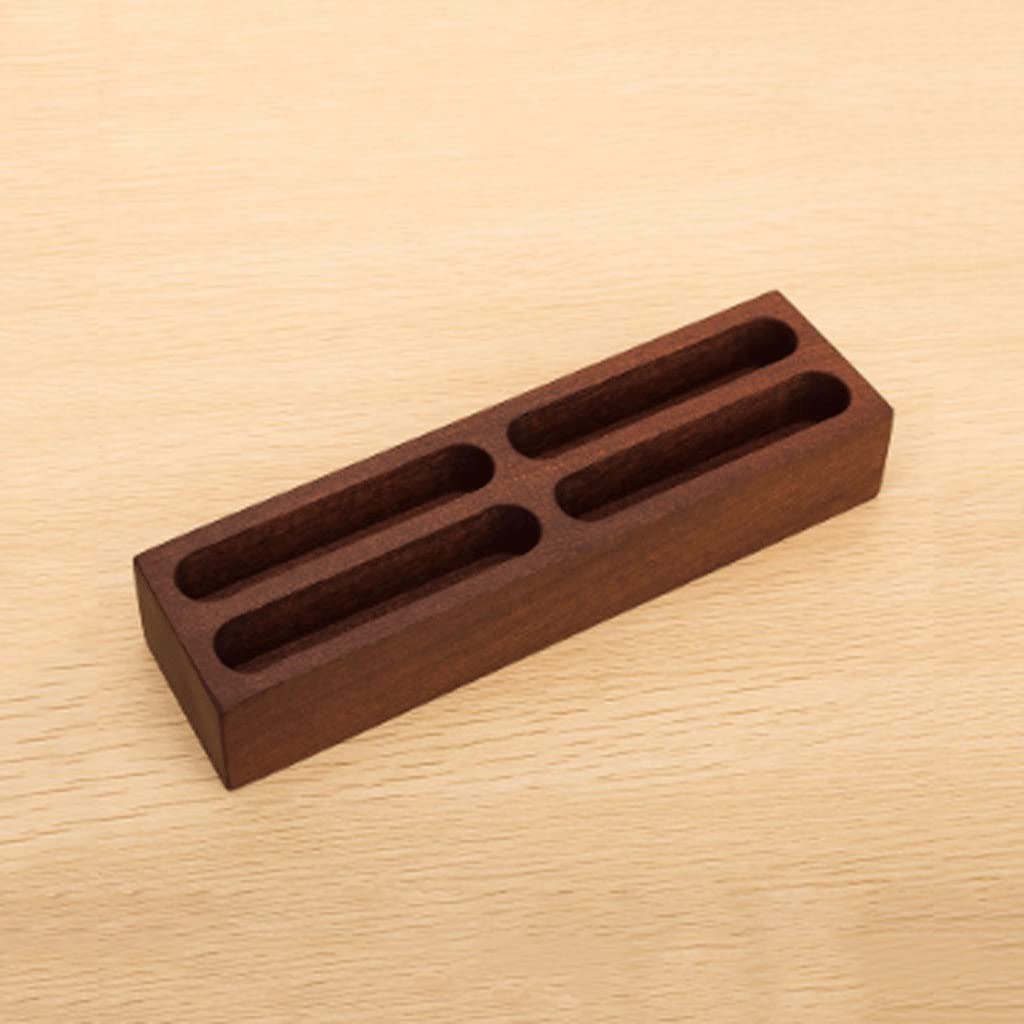 MOBYGKFY Wooden Business Card Case Large Capacity Storage Box Desktop Holder