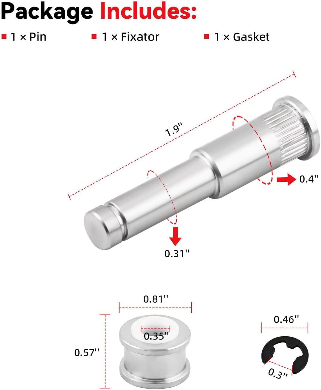 Door Hinge Roller Pin Repair Kit Fit Compatible with 2007-2016 Acadia 2017 Limited 2009-2017 Traverse 2008-2017 Enclave 2007-2010 Outlook & Multiple Models