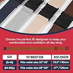 ONE-BELT Unisex Adventure Stretch Belt, 1.30" Width, Non Slip, Travel Friendly Buckle. Designed in USA. - Image 3