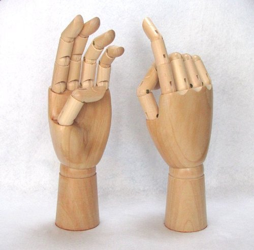 Amazon 木製 ハンド模型 デッサン手モデル インテリア リングハンド 女性 右 モデル人形 手 通販