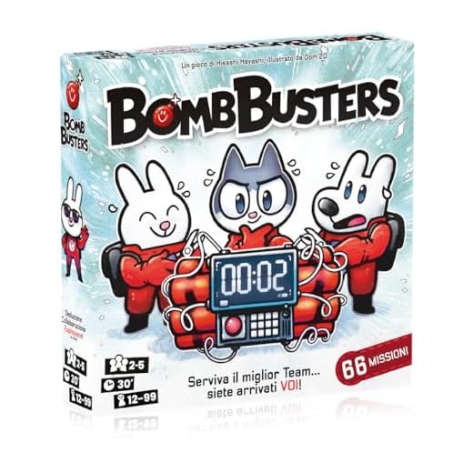 Bomb Busters - Gioco Cooperativo per Adulti e Bambini dai 12 Anni - 66 Missioni di Difficoltà Crescente - Gioco di Strategia - 2-5 Giocatori - Edizione Italiana