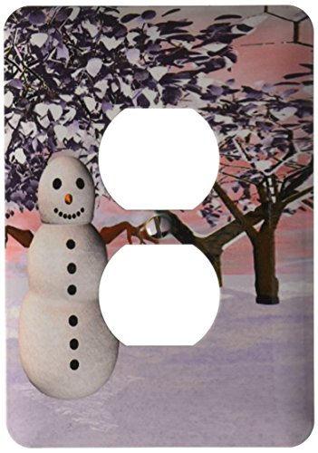 Housse de prise de courant multicolore Snowman parfaite pour un cadeau de Noel