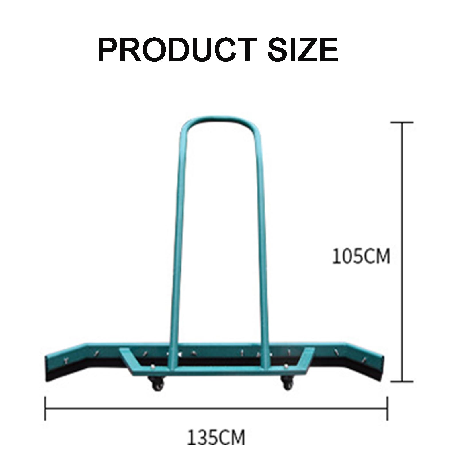 Escobilla Profesional para canchas de Tenis, Rodillo secador para canchas de Tenis con Ruedas/Rodillo secador para canchas de Pickleball para Suelos de baldosas, hormigón o césped, Verde