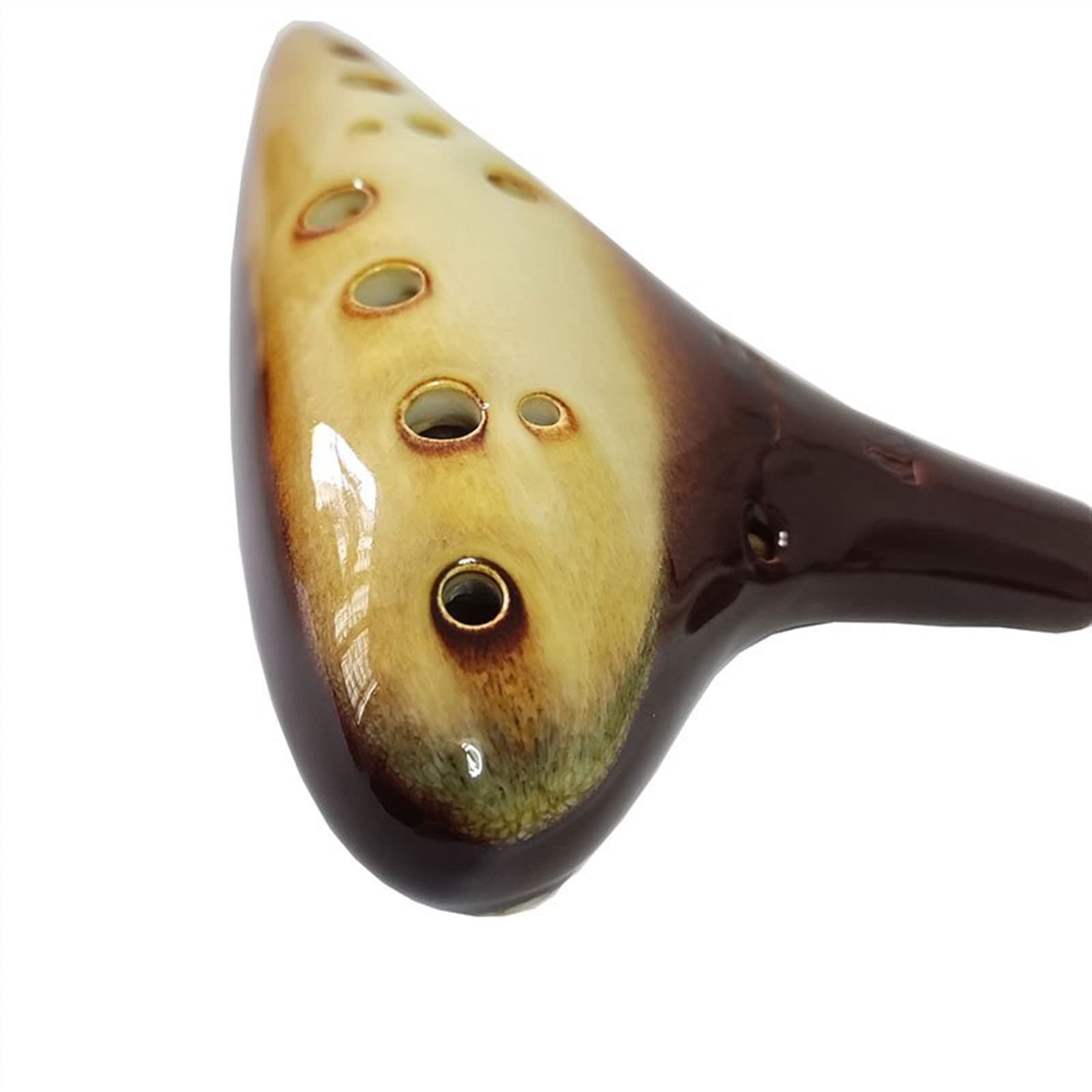 Okarinas Ocarina 12 Holes Professionelles Handgefertigtes Dolomite Ceramic Ocarina Musikinstrument