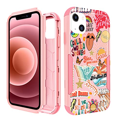 Plakill for iPhone 14/13 Case, Cute Art Cover for Women - image 1