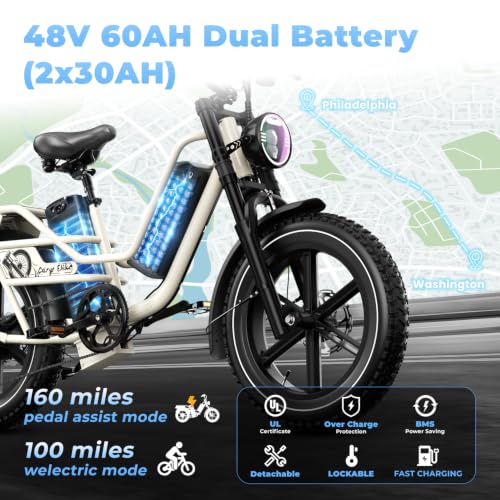 EUYBIKE Dual Battery Cargo E-Bike