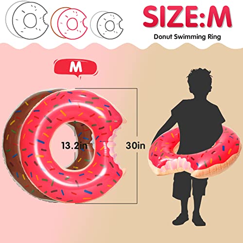 Dmar Donut Pool Floats Donut Pool Floatie Donut Tube Pool Doughnut Pool Float Donut Inflatables Doughnut Inner Tube Doughnut Pool Floatie Donut Pool Ring Donut Swimming Ring For Beach Pool 30'', 2Pcs #TOP1