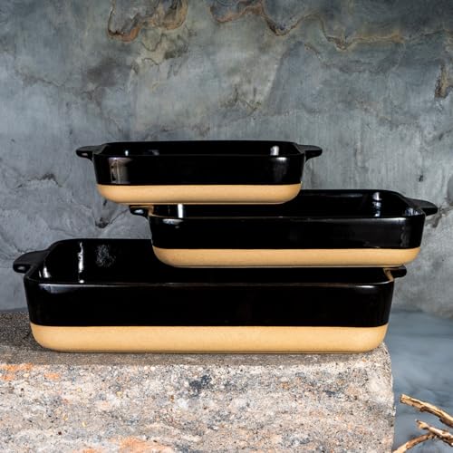 Plat à four céramique rectangulaire Lurch Terra Nova 32cm 2700ml noir - 3