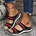 Summer Sandals For Women 2022 Dressy Casual Wedge Sandals for Women Comfortable Flower Clip Toe Summer Beach Sandals Fashion Ladies Bohemia Platform Dress Shoes Black