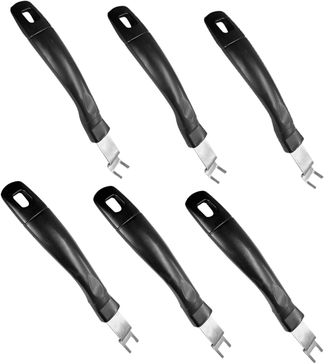Levemolo 6pcs Stainless Steel Grate Lifter Grill Gripper for Camping Baking