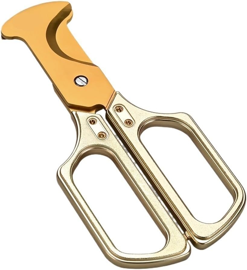 Cigar Cutter Metal Guillotine Double Edged Tobacco Slicer Handle Stainless Steel Portable Smoking Accessories Tool(C)