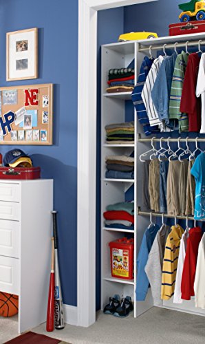 Image of ClosetMaid 4867 SuiteSymphony 12-Inch Starter Tower Kit, Pure White