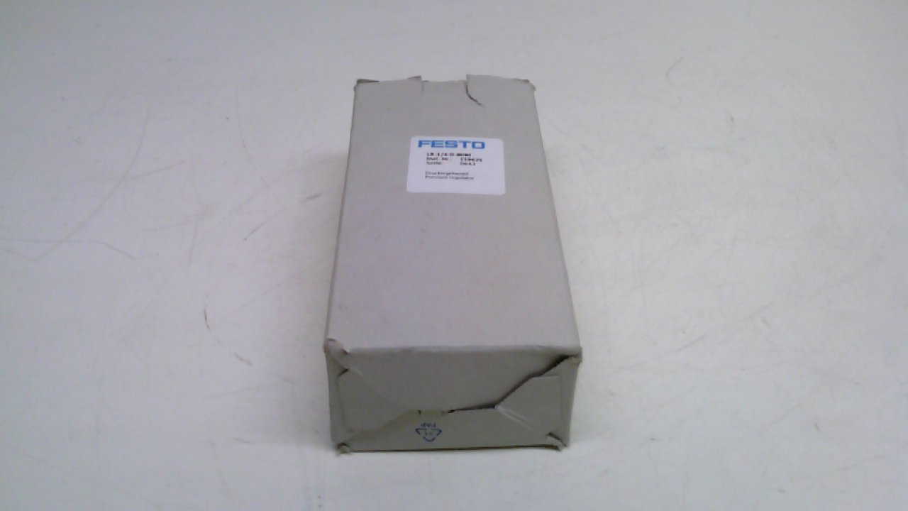 FESTO LR-1/4-D-MINI (159625), 1-16 BAR, 1500 L/MIN STANDARD NOMINAL FLOW RATE, DIE-CAST ZINC HOUSING, DIRECTLY ACTUATED DIAPHRAGM REGULATOR, G1/4 CONNECTION, PNEUMATIC REGULATOR, PRESSURE GAUGE, ROTAR