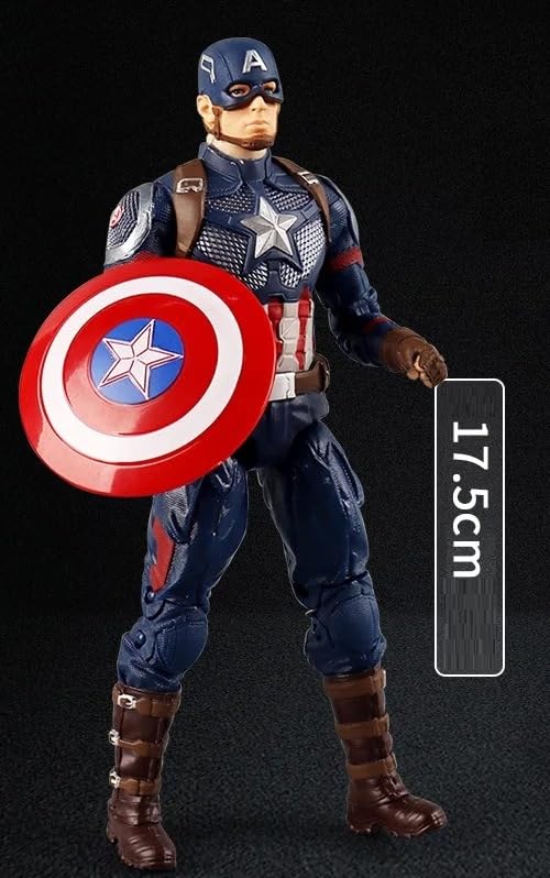 Image of ZD Box Toys Collectible Action Figure Full Box Set: Anniversary Series Non-Luminous Version 1:10 Scale 17cm Super Hero (Captain AM, Endgame)