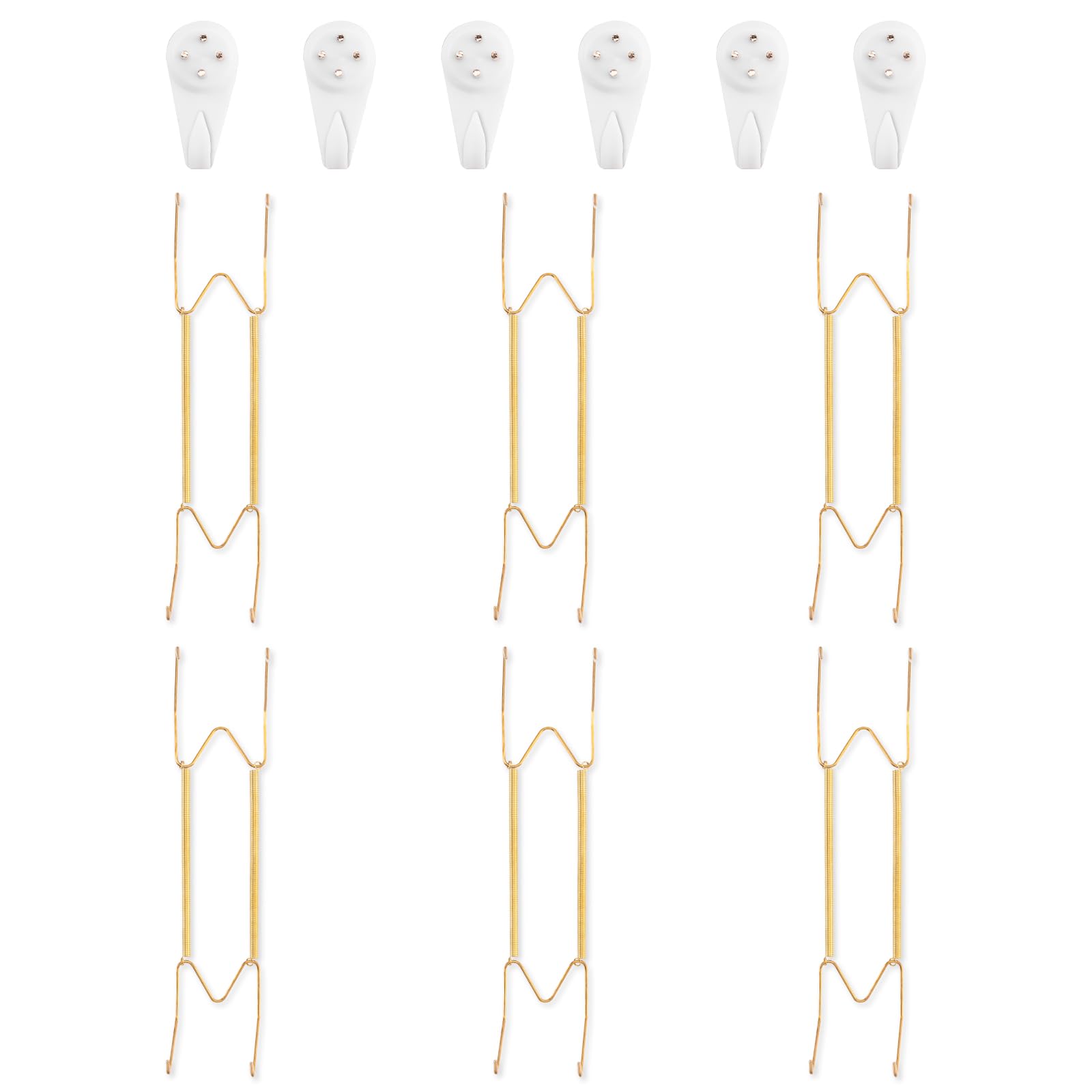 Bilillo 6 Pack Plate Hangers for The Wall, Fits 12-16 inch Decorative Plate