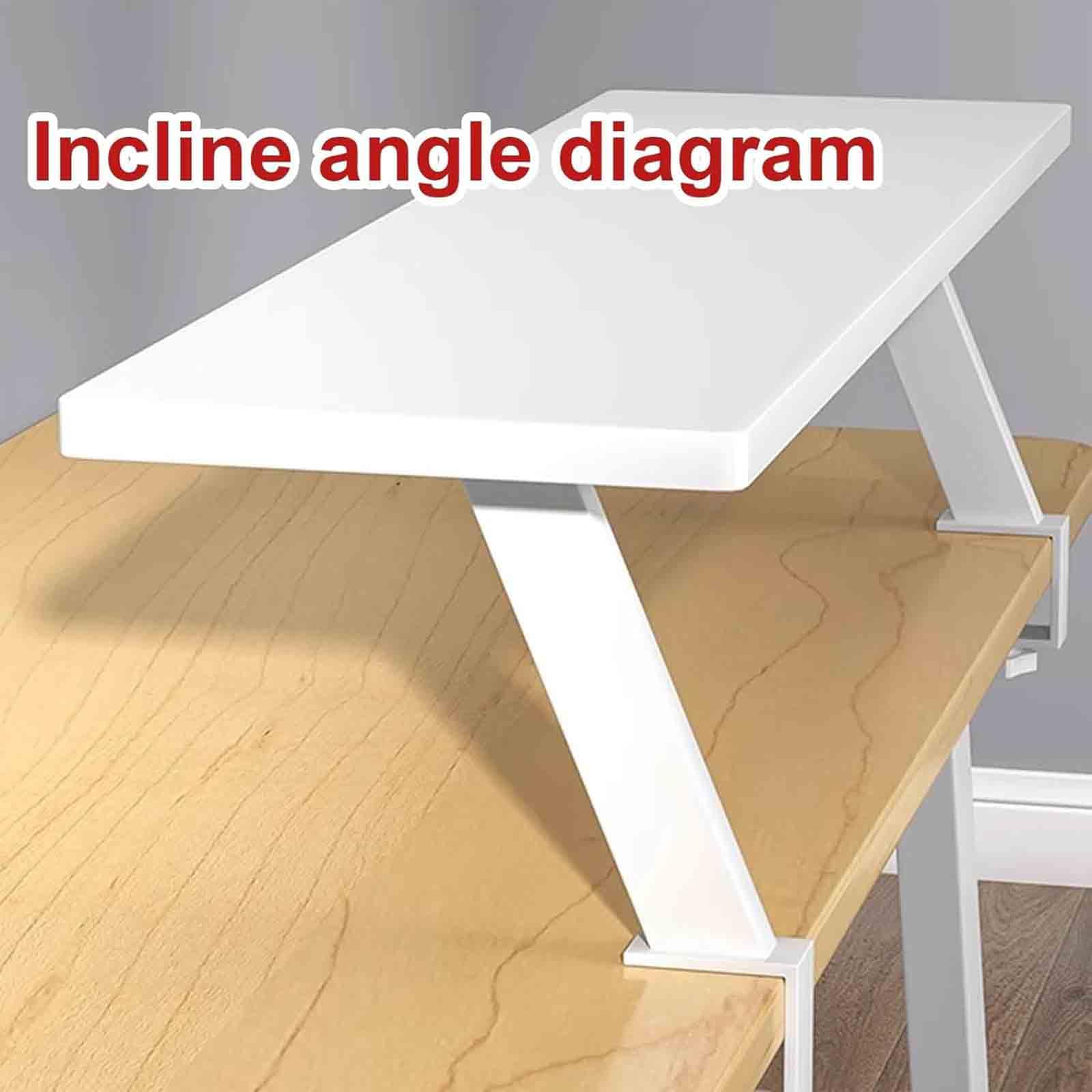 Estante Organizador de Escritorio con Abrazadera, Scaffale da scrivania Regolabile Versatile con Morsetto a C con Imbottitura in Gomma, Non è necessaria alcuna Foratura,002,80cm