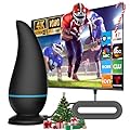 2025 TV Antenna Indoor - 8K 4K 1080P Outdoor HD Digital, 750+ Miles Range, Amplified Signal Antenna, Reception 32FT Coax Cable, for Smart and Old TV & Free Local Channels