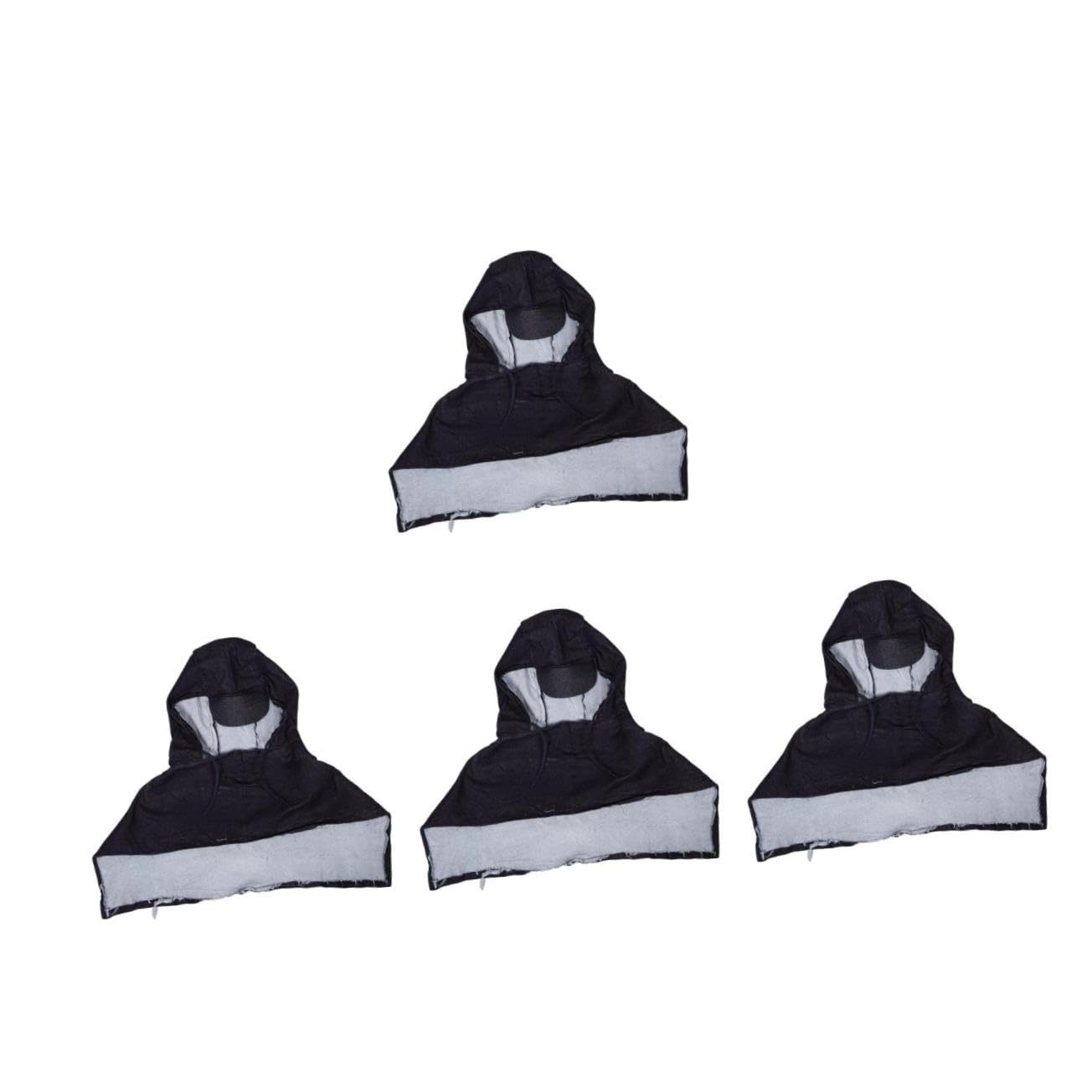FOMIYES 4 Stück Robuste Denim Arbeitsmütze mit Vollschutz Winddicht Staubdicht für und Handwerk Atmungsaktiv Langlebig Strapazierfähig Beanie Cap für Outdoor und Arbeitsschutz