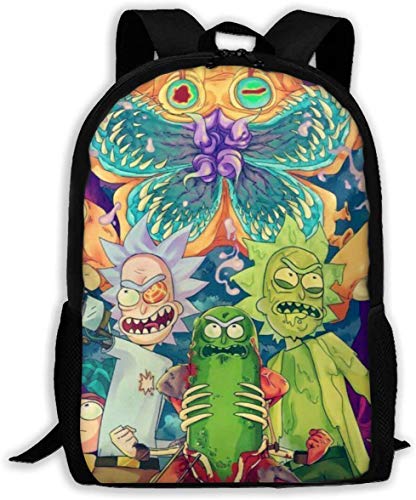 Gsixgoods Mochila Rick Morty School Backpacks for Kids Boys Girls Lightweight Bookbags