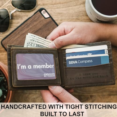 STAY-FINE-Personalized-Wallet-for-Men-Custom-Engraved-Leather-RFID-Blocking-Bifold-2-ID-Windows-8-Card-Slots-Gift-for-Him-Brown