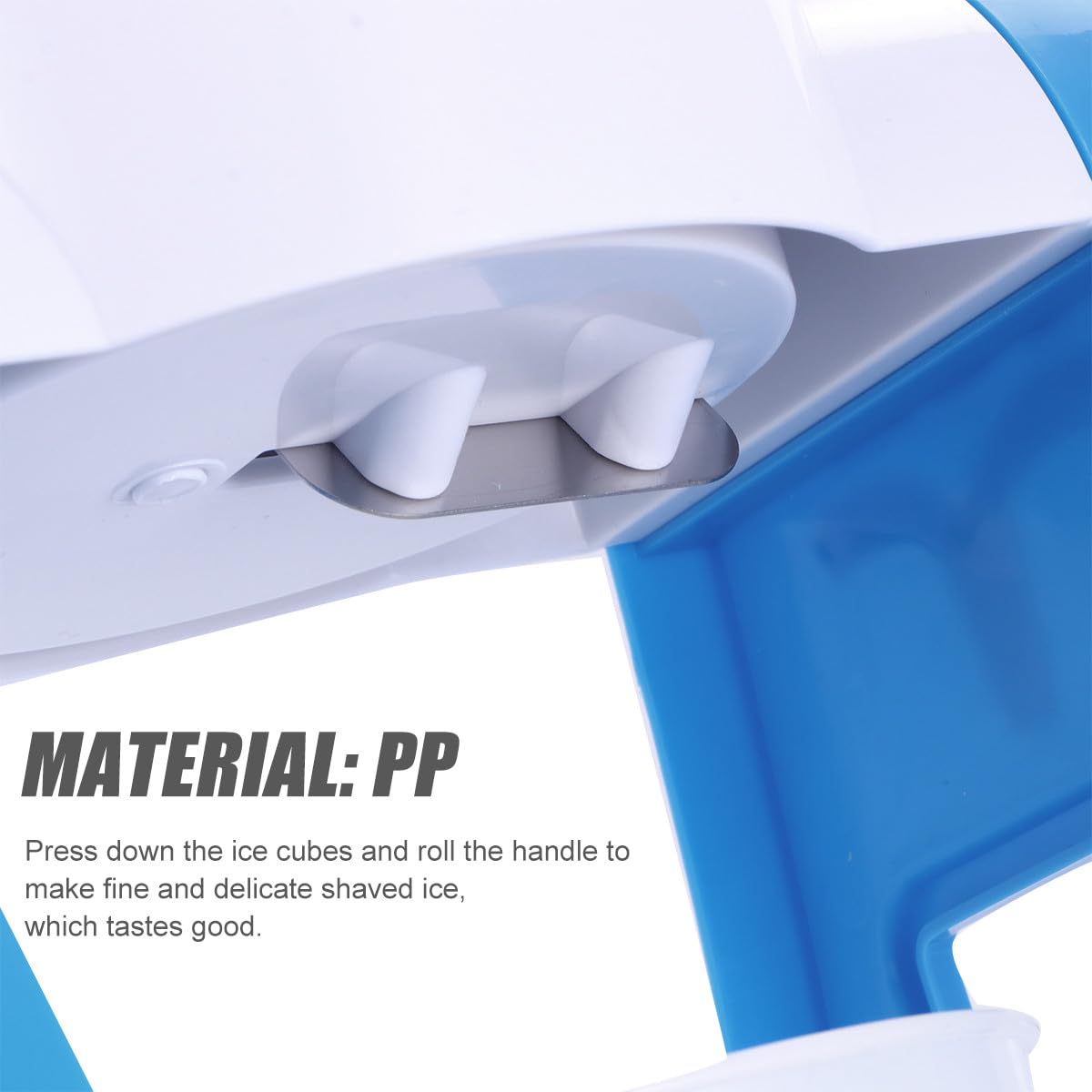 Zerodeko Trituradora de Hielo Manual para Hacer Granizados Acero Inoxidable y Manual, Máquina para Picar Hielo Fina y Delicada Adecuado para Shaved Ice y Snow Cones