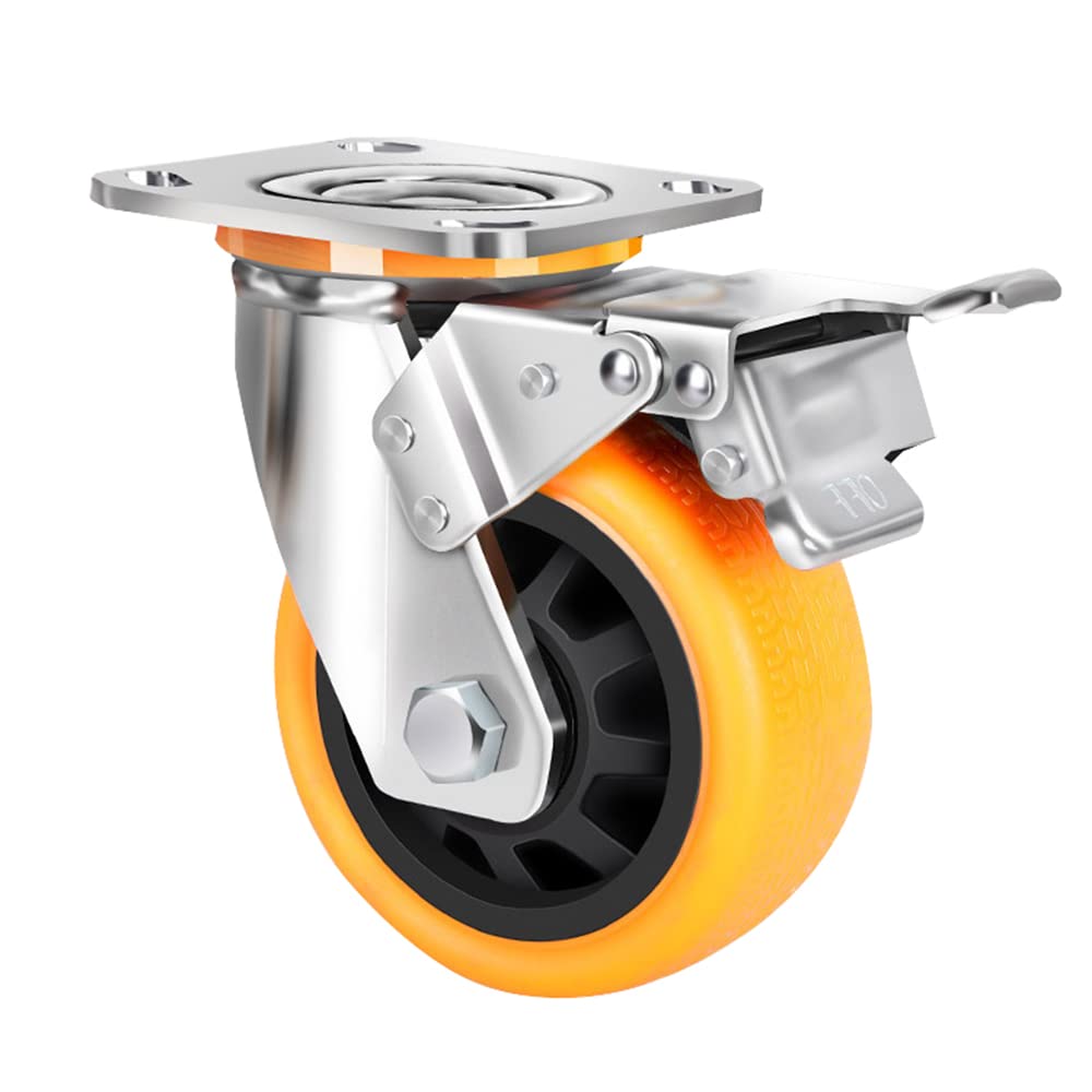 Roulement silencieux double axe : finis les bruits de chariot avec la roue 100mm