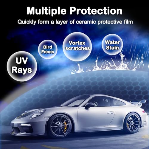 Quick Effect Coating Agent, Ceramic Coating Spray for Car Wax Polish Paint Scratch Repair Spray, Automotive Gloss & Shine Stuff Detailing Supplies, Adds Extreme Gloss, Depth, Shine & Protection-120ml - Thumbnail 6
