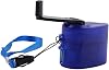 Portable USB Hand Crank Generator Manual Dynamo for CHARGER Power Supply For Mobile Phones Digital Devices Camping Hiking Travel With LED Indicator Light(Blue)