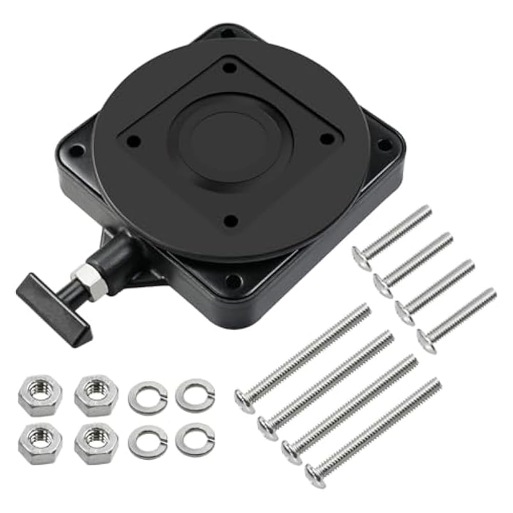 Socle pivotant bas profilé pour downrigger de pêche en mer 2207003