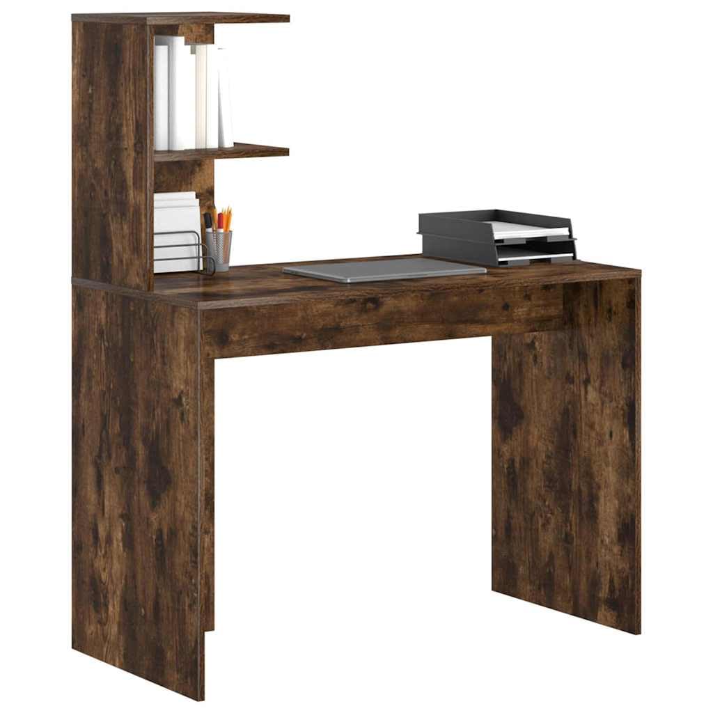 Generisch Schreibtisch Geräucherte Eiche 102 x 50 x 124 cm Holzwerkstoff,Möbel,Büromöbel,Schreibtische-869358