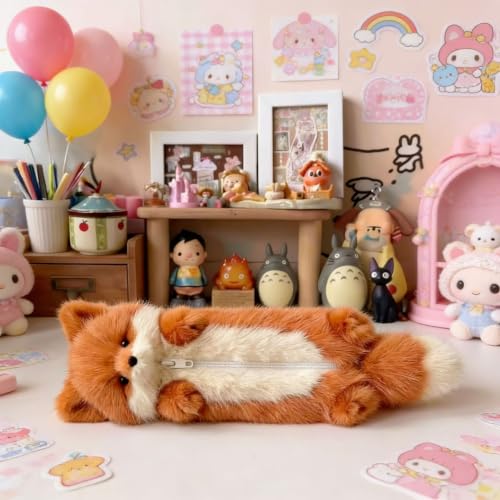 nplaseta Trousse compacte en peluche avec motif renard – vue 9