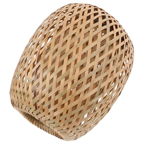 GALPADA pantalla de bambú pequeño tejido condujo pantalla de lámpara tejida zen cubierta de pantalla de lámpara pantallas de lámparas colgantes colgantes decoración de pantallas