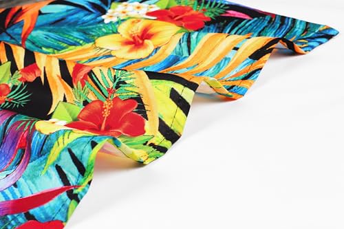 HAPPY BAY Men's Cover Up Hawaiian Summer Long Swim Trunk Swimwear for Men Vacation Beach Holidays Beachwear Pareo One Size Ebony, Floral4