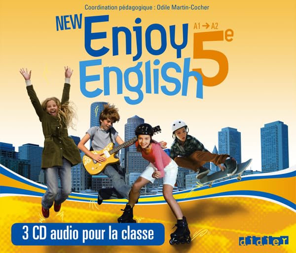 New Enjoy English 5e - Coffret - CD audio classe Vialleton, Elodie; Plays, Sophie; Alfaïa, Nadine; Meyer, Michèle; Marcangeli, Catherine and Martin-Cocher, Odile