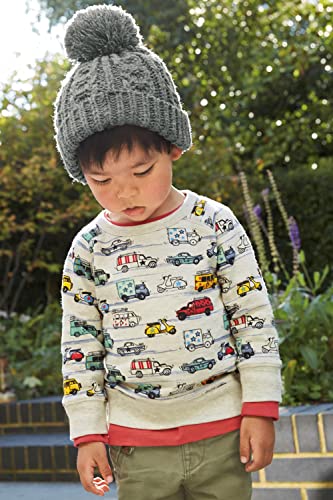 Image of Huaer Baby Boy Round Neck Cotton Long Sleeve Pullover Sweatshirt