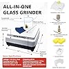 Inland Craft Wizard IV Glass Grinder, Precision Tool for Edging, Shaping & Drilling, Essential Machine for Mosaics, Jewelry & Craft, Includes 2 Diamond Grinding Bits, Portable and Durable, 115V Only #2