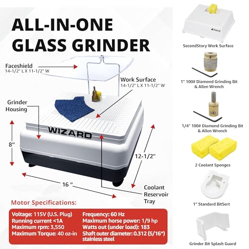 Inland Craft Wizard IV Glass Grinder