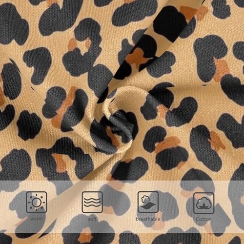 Artistic Toddler Underwear Floral 2t Cotton Panties for Girl Classic Leopard Black Spots Tan Kids Briefs Undies3