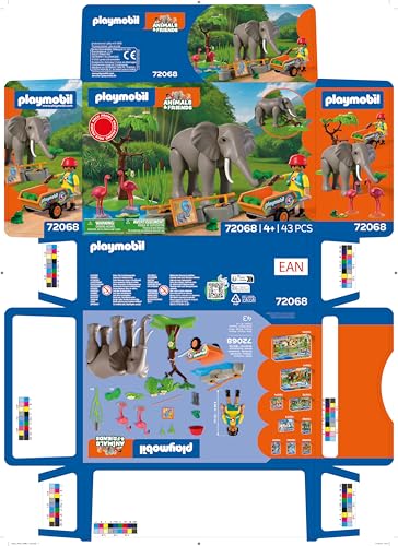 Playmobil Animaux et amis 72068 Éléphant avec soigneur Promo Pack - vue 9