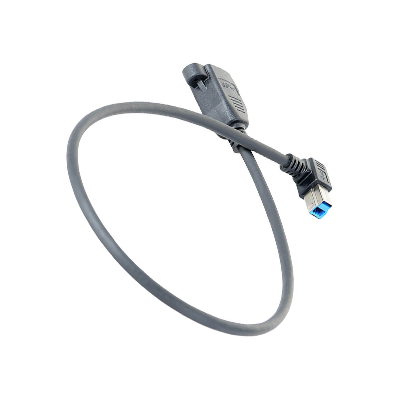 Kalttoy USB B Type 90 Degree Right Angled Extension Cable 0.5m Backwards Compatible for Printers Scanners