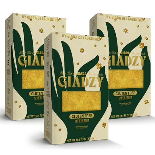Giadzy by Giada De Laurentiis 3 Pack Gluten Free Stelline - Made in Italy, Artisanal, Clean Ingredients - Non GMO