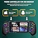 Mobile Game Controller for iPhone/Android Handheld Gaming, Wireless Phone Gaming Controllers with (Programmable) /Hall Effect Joysticks & Analog Triggers/Adjustable Turbo (Black-Programmable)